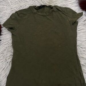 Theory Olive Short Sleeve Tee